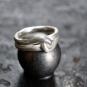 Knotenring geschmiedet Feinsilber 999 