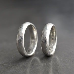 Klassische Trauringe / Partnerringe Silber 999 