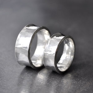 Trauringe / Partnerringe Breit Silber 999 