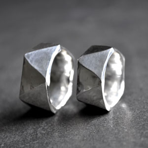 Trauringe / Partnerringe Ikosaeder Silber 999 